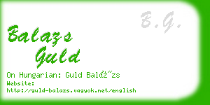 balazs guld business card